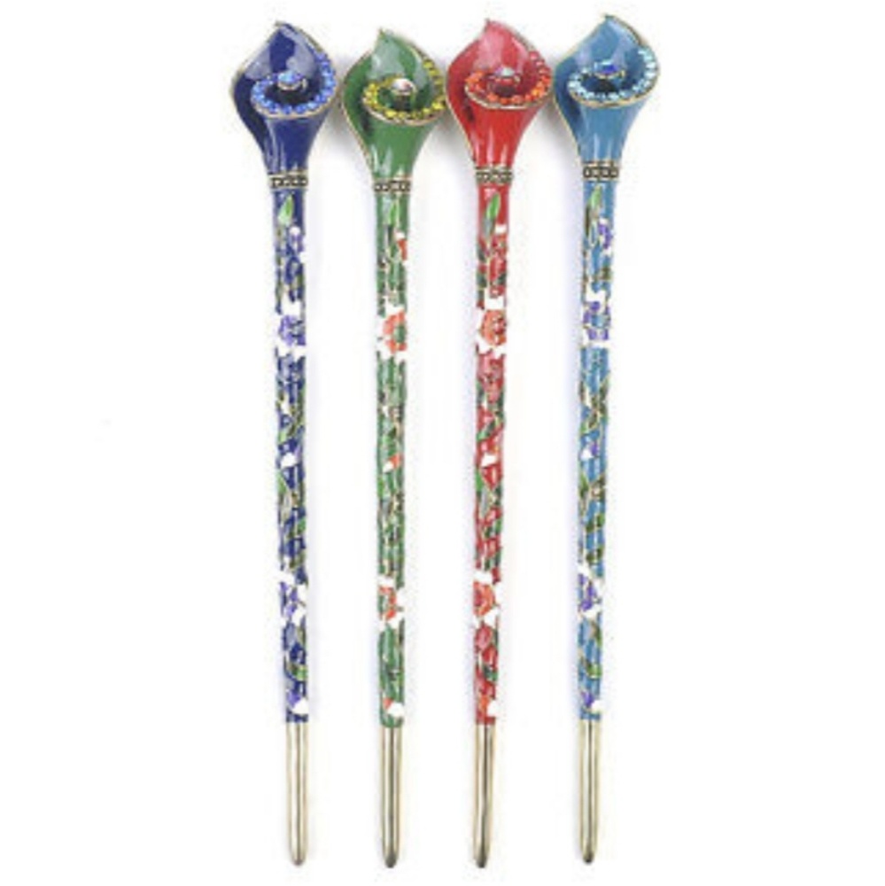 2/$10! Cloisonne Hair accessory stick pin - Picture 7 of 8